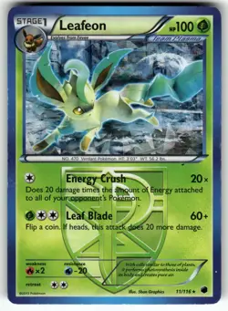 Leafeon (BW Plasma Freeze) 11/116 Holo Holo Rare Deck Exclusives Pokemon NM - Image 1