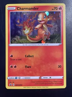 Charmander SWSH092 - Holo Swirl - MINT - Black Star Promo - Image 1