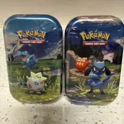2 Factory Sealed Pokemon Ascended Heros Mini Tins - Image 1