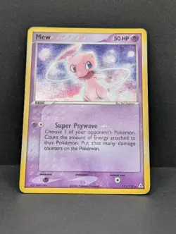 Mew 111/110 Holon Phantoms Holo Ultra Rare Pokemon TCG Nintendo HP - Image 3