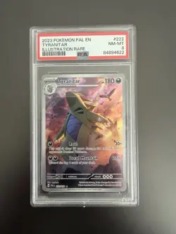 Pokemon TCG Tyranitar Illustration Rare 222/193 Paldea Evolved PSA 8 NM-MT 🔥 - Image 1