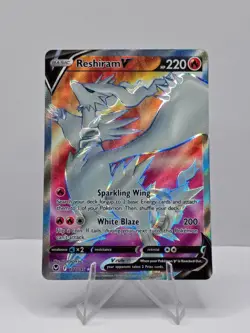 Pokemon - 122/195 Reshiram V SWSH12 Silver Tempest Ultra Rare Full Art Holo NM - Image 1