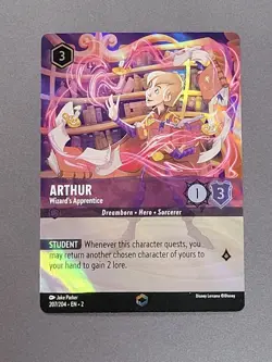 Arthur - Wizard's Apprentice #207 Disney Lorcana Holo Foil TCG Near Mint NM - Image 1