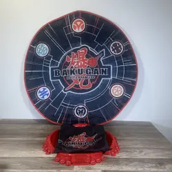 Bakugan Battle Brawlers Arena 34” Pop Out Mat 4 Red Ramps/Edges And Carrying Bag - Image 2