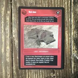 Star Wars CCG Premiere Limited Black Border Dead Jawa Card - Image 1