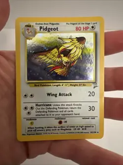 Pokemon TCG Pidgeot Base Set 2 Holo Unlimited Rare Card 14/130 - Image 3