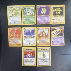 Vintage WOTC Pokemon Card Rare Lot 10x Fossil Jungle Base Set 1999 Dragonair - Image 1