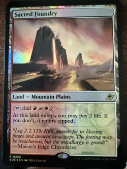 Magic the Gathering Sacred Foundry Edge of Eternities Foil Card #256 - Image 1
