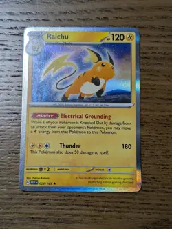POKEMON RAICHU 026/165 RARE HOLOFOIL SCARLET & VIOLET 151 NM CARD MEW - Image 1