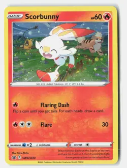 Scorbunny - (Cosmos Holo) Holofoil SWSH: Sword & Shield Promo Cards SWSH244 NM - Image 1