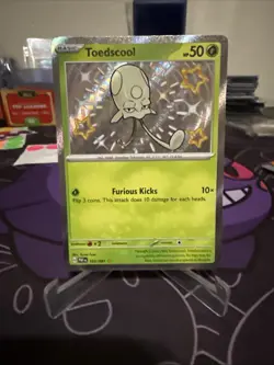 Toedscool Paldean Fates Holo Shiny Rare Card 105/091 Pokemon TCG - Image 1
