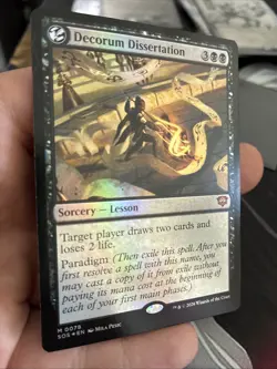 MTG Decorum Dissertation Foil 0078 SOS Strixhaven Mythic Lesson Sorcery NM - Image 1