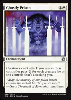 1 x Ghostly Prison - Conspiracy 2: Take The Crown - Light Play - MTG - Image 1