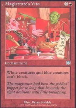 4x Magistrate's Veto NM-Mint, English Mercadian Masques MTG Magic - Image 1