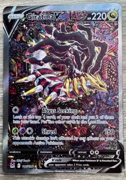 Pokemon Giratina V 186/196 Alt Art Lost Origin NM - CLEAN CARD - Image 1