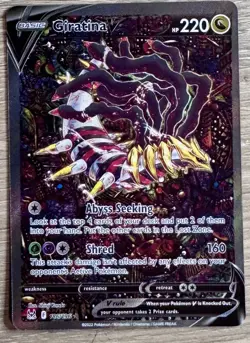 Pokemon Giratina V 186/196 Alt Art Lost Origin NM - CLEAN CARD - Image 5