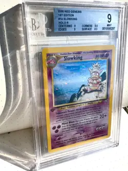 2000 Pokemon Neo Genesis 1st Edition #14 Slowking Holo Rare BGS 9 - WOTC - Image 2