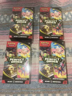 Pokemon TCG: Perfect Order Booster Bundle (LOT OF 4) Sealed IN HAND Fast Ship ✅ - Image 1