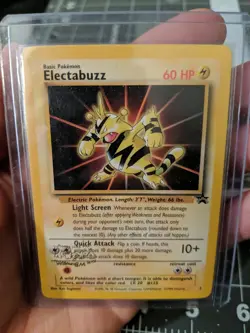 Pokemon TCG Electabuzz Wizards Black Star Promos - Inverted Stamp Error Misprint - Image 1