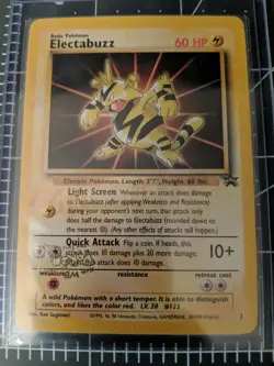 Pokemon TCG Electabuzz Wizards Black Star Promos - Inverted Stamp Error Misprint - Image 5