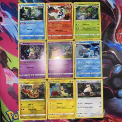 POKEMON TCG LOT OF 9 English SWSH Blk Star Promo Holo Foil Pokemon TCG Used Lot - Image 1