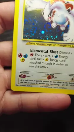 Pokemon TCG Lugia 9/111 Neo Genesis Holo MP - Image 2