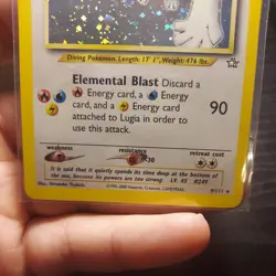 Pokemon TCG Lugia 9/111 Neo Genesis Holo MP - Image 5