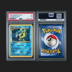 1999 POKEMON BASE SET SHADOWLESS #6 GYARADOS-HOLO PSA 5 - Image 1