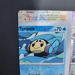 Pokemon TCG NFC Error Miscut Tympole 050/197 Reverse Holo Obsidian Flames - Image 4