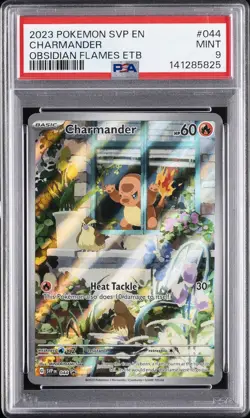 2023 POKEMON SVP EN-SV BLACK STAR PROMO #044 CHARMANDER PSA 9 - Image 1