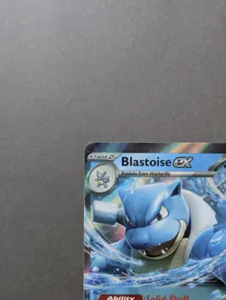 Blastoise ex 009/165 Pokemon TCG 151 Double Holo Rare English - Image 2