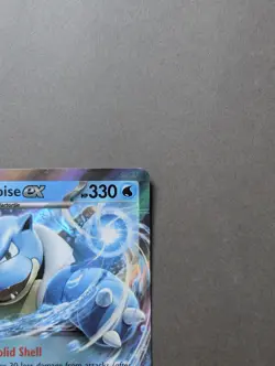 Blastoise ex 009/165 Pokemon TCG 151 Double Holo Rare English - Image 3