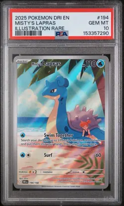 The Pokemon Company Misty's Lapras 194/182 Destined Rivals Illustration Rare PS… - Image 1
