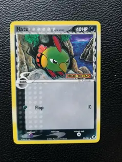 Natu 55/101 NM Holo Foil Dragon Frontiers Stamp Pokemon - Image 1