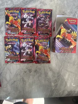 Pokemon TCG Destined Rivals S&V Booster Packs X6 New & Sealed with booster box - Image 3