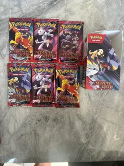 Pokemon TCG Destined Rivals S&V Booster Packs X6 New & Sealed with booster box - Image 4
