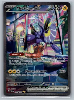 Miraidon ex 244/198 Special Illustration Rare Scarlet & Violet Pokemon Near Mint - Image 1