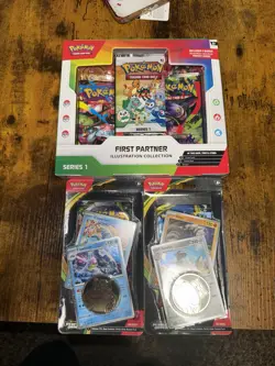 Pokemon 1st Partner Illustration Collection With 2x Blister Packs - Image 1
