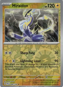 Miraidon 80/198 Rare Deck Exclusives Pokemon Near Mint - Image 1