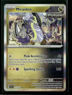 Miraidon 121/162 Rare Temporal Forces Pokemon Holo Near Mint - Image 1