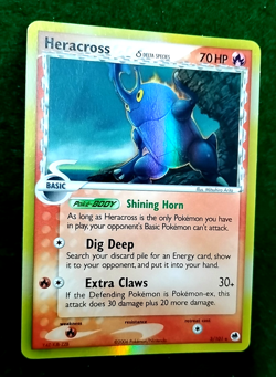 HERACROSS EX DRAGON FRONTIERS DELTA SPECIES 3/101 HOLO RARE 2006 POKEMON TCG - Image 2