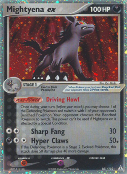 Mightyena ex EX Rare Holo | 101/110 NM/M | Holon Phantoms Pokemon - Image 1