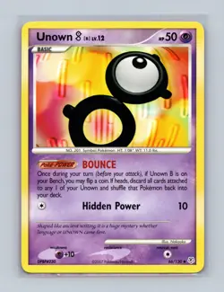 Unown [B] 66/130 Uncommon Diamond & Pearl Pokemon Lightly Played - Image 1