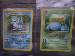1999 Blastoise Base Set and Vensaur Base Set Pokemon TCG Holo - Image 1
