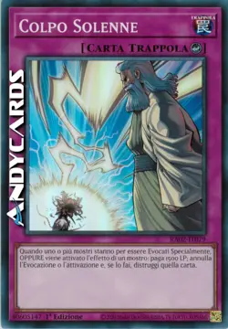 COLPO SOLENNE • (Solemn Strike) • Super R • RA02 IT079 • 1Ed • Yugioh! ANDYCARDS - Image 1