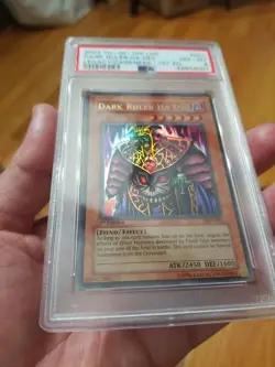 Yugioh Dark Ruler Ha Des LOD-001 1st Edition PSA 8 NM-MINT New Extremely Rare ! - Image 3