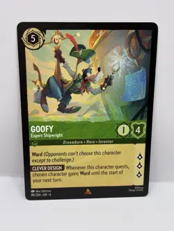 Disney Lorcana Fabled 89/204 Goofy Expert Shipwright Rare Mint - Image 1