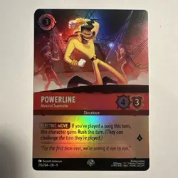 Disney Lorcana Fabled Epic Holofoil Powerline Musical Superstar 215/204 - Image 1