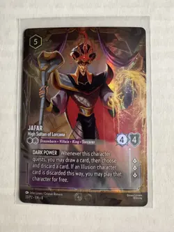 Jafar High Sultan of Lorcana Store Championship Foil Enchanted Promo 33/P2 EN 8 - Image 1