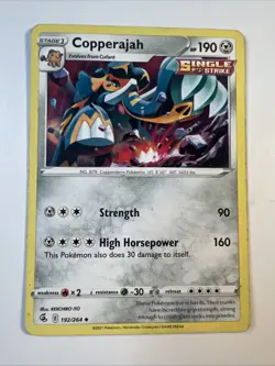 Copperajah SWSH08: Fusion Strike 192/264 NM English Pokemon Card - Image 1